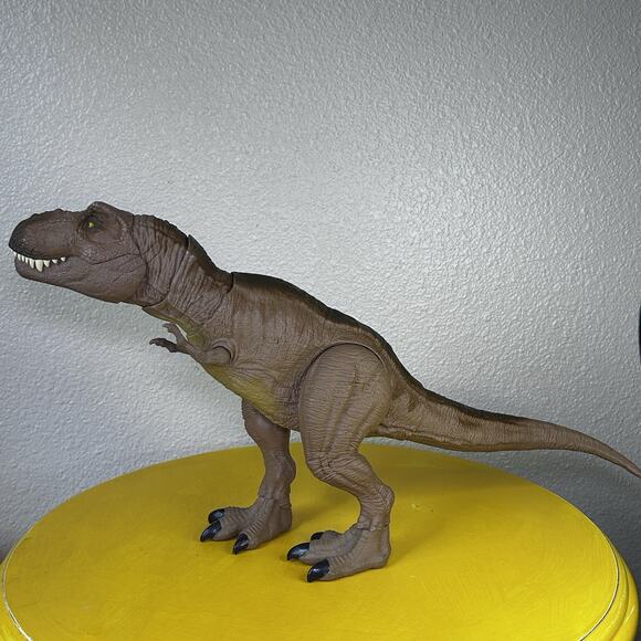 2020 Jurassic World Mattel Epic Roarin’ Mighty Mega Electronic Tyrannosaurus Rex - Picture 3 of 16